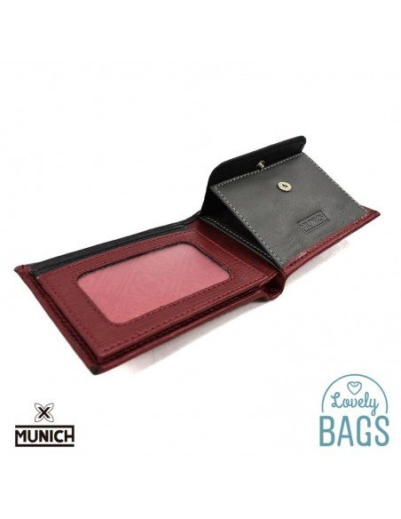 Cartera americana Rfid Munich roja - Overland