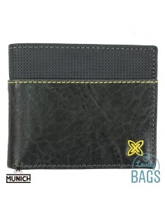 Cartera americana amb Rfid y moneder Munich - logo groc