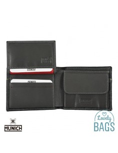 Cartera americana con Rfid y monedero Munich - logo amarillo 2