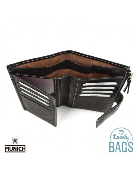 Billetera Munich negra