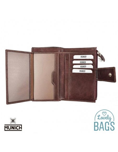 Billetera Munich marrón