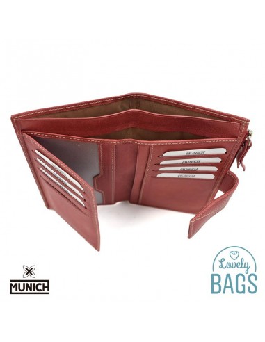 Billetera Munich roja