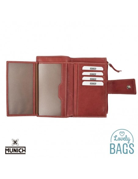 Billetera Munich roja