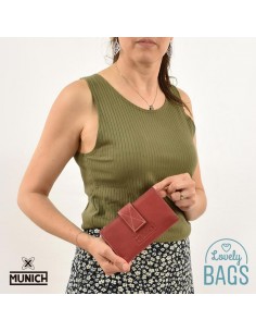 Billetera Munich roja 2