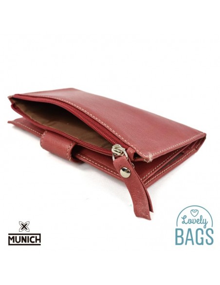 Carteira Munich vermelha