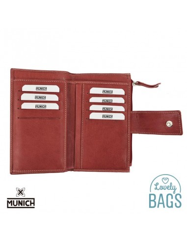 Billetera Munich roja