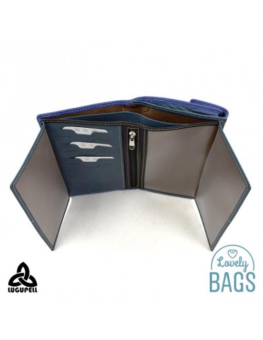 Cartera gran amb Rfid Lugupell Blau - Cozumel