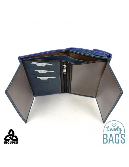 Cartera gran amb Rfid Lugupell Blau - Cozumel