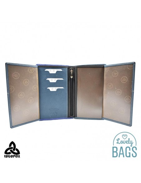 Cartera gran amb Rfid Lugupell Blau - Cozumel