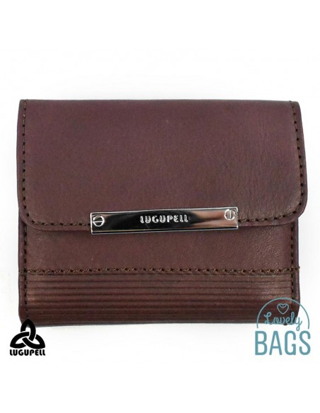 Cartera monedero Lugupell burdeos