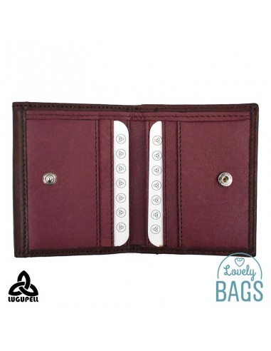 Cartera monedero Lugupell burdeos