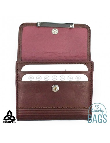 Cartera monedero Lugupell burdeos