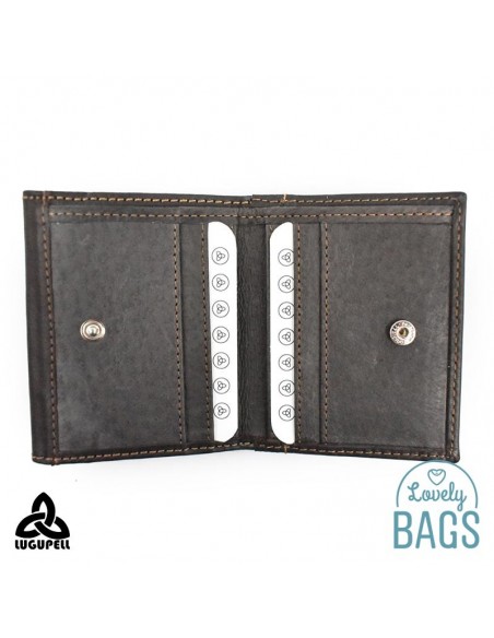 Cartera monedero Lugupell marrón