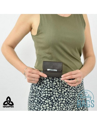 Cartera monedero Lugupell marrón