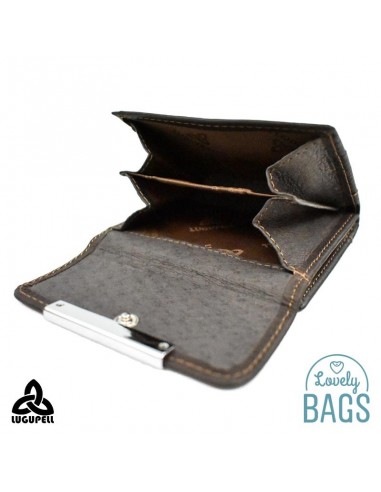 Carteira porta moedas castanha Lugupell