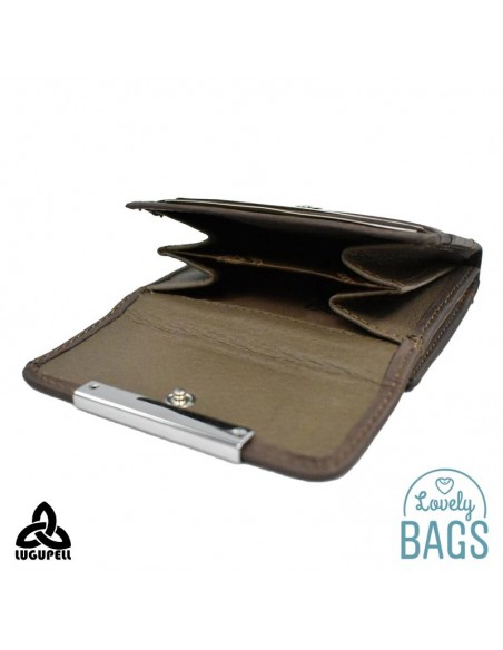 Cartera monedero Lugupell taupe