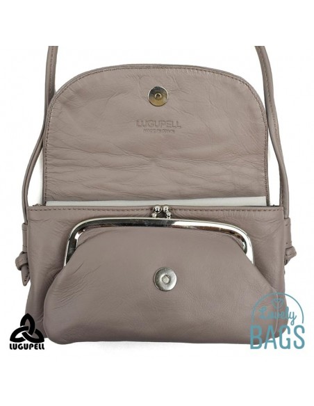 Mini bandolera Lugupell visón