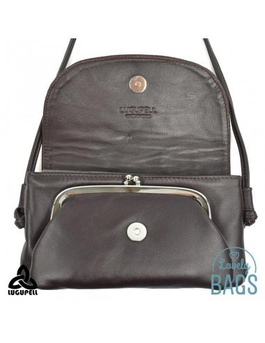 Mini bandolera Lugupell marrón oscuro