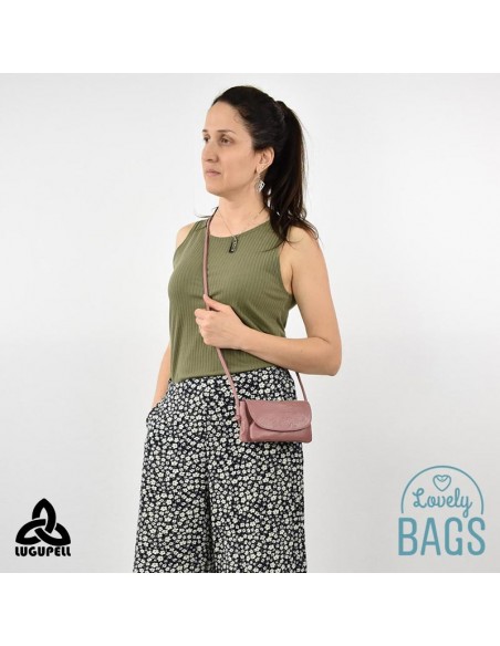 Mini bandolera Lugupell rosa