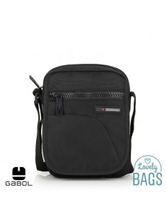 Bolsa tiracolo negro pequeno Gabol - Crony Eco