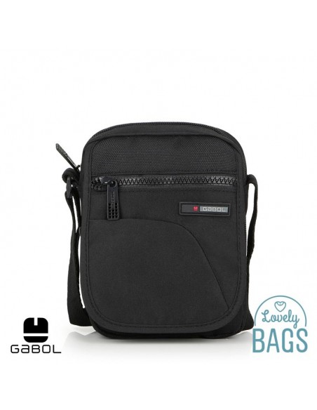 Bolsa tiracolo negro pequeno Gabol - Crony Eco
