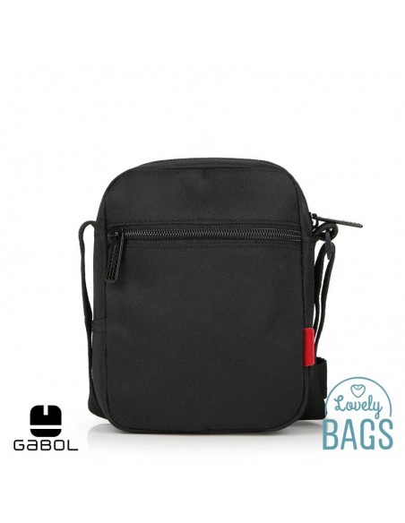Bolsa tiracolo negro pequeno Gabol - Crony Eco