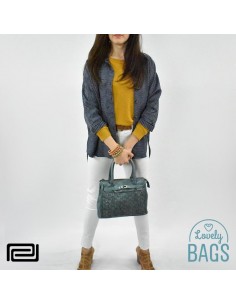 Bolsa Hermes Pradens - verde petroleo 2