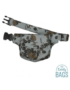 Ronyonera hippie gris de flors - Delhi