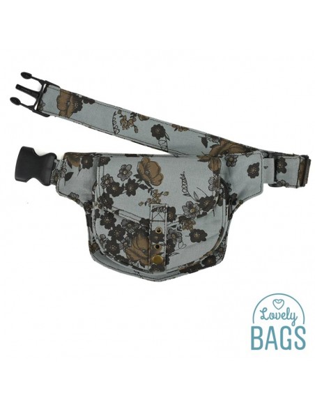 Ronyonera hippie gris de flors - Delhi