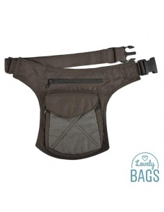 Ronyonera lateral marró metal·litzat - Stitching