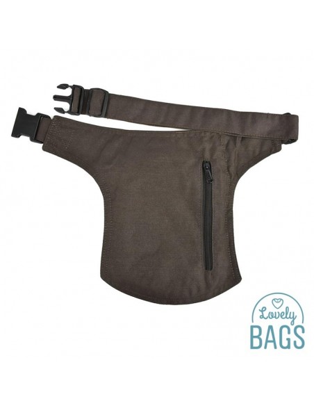 Ronyonera lateral marró metal·litzat - Stitching