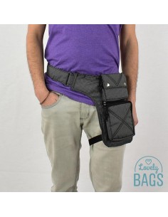 Fanny pack de perna em xadrez - Victor 2