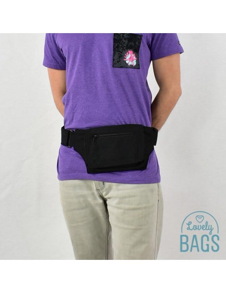 Ronyonera negra amb solapament Pouch