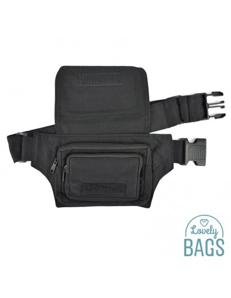 Ronyonera negra amb solapament Pouch