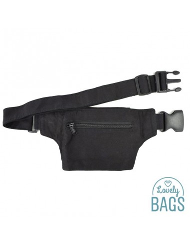 Ronyonera negra petita amb solapa - Pouch