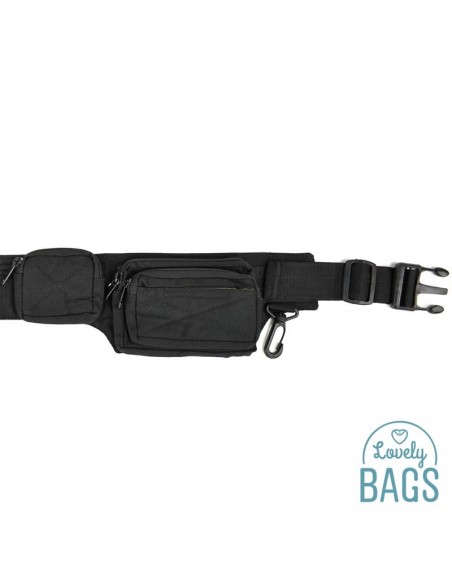 Bolsa cinta preta pequena - Thailand Belt