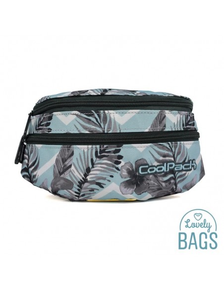 Fanny pack desportiva estampado azul - Surf palms