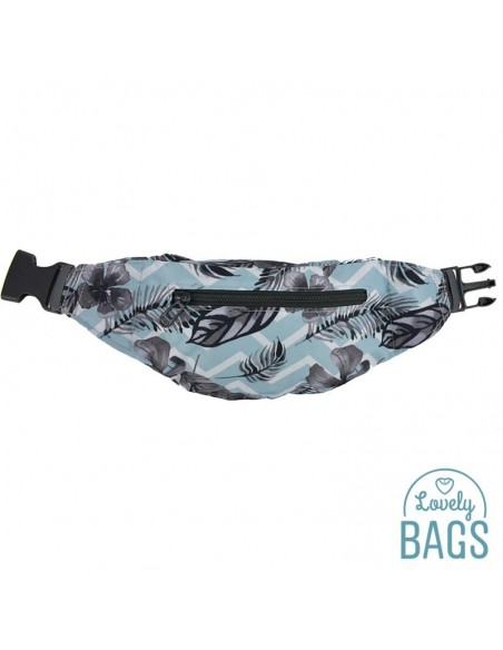 Riñonera deportiva estampado azul Coolpack - Surf palms