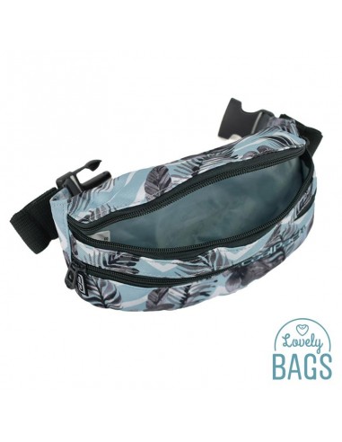 Riñonera deportiva estampado azul Coolpack - Surf palms