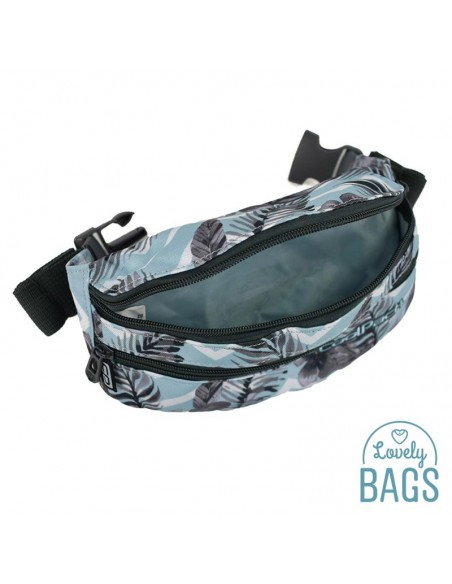 Ronyonera esportiva estampat blau Coolpack - Surf palms