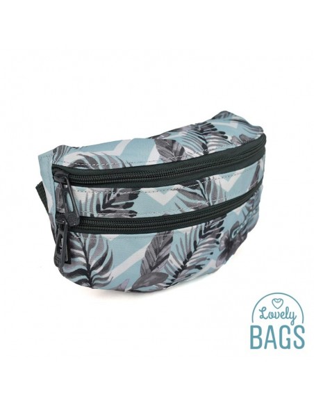 Ronyonera esportiva estampat blau Coolpack - Surf palms