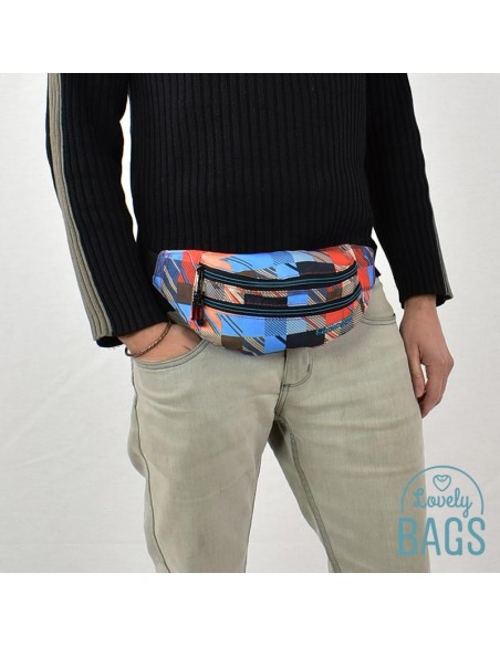 Bolsa de cintura estampado quadrículas Coolpack - Motion check