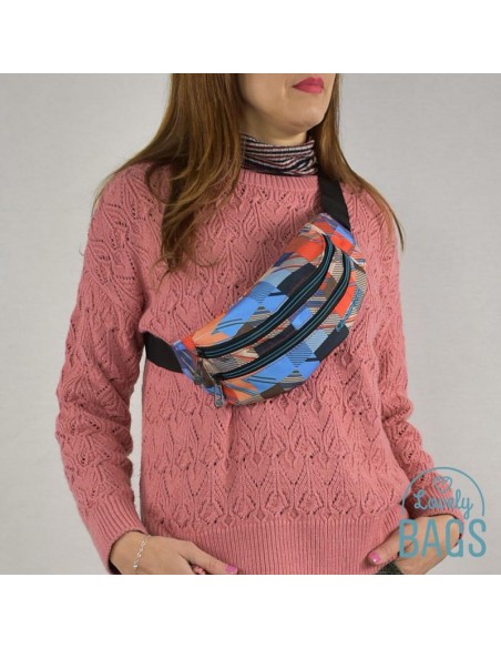 Bolsa de cintura estampado quadrículas Coolpack - Motion check