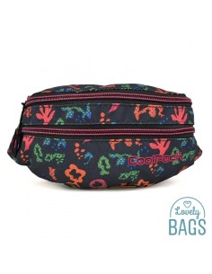 Ronyonera esportiva negra estampada Coolpack - Floral dream