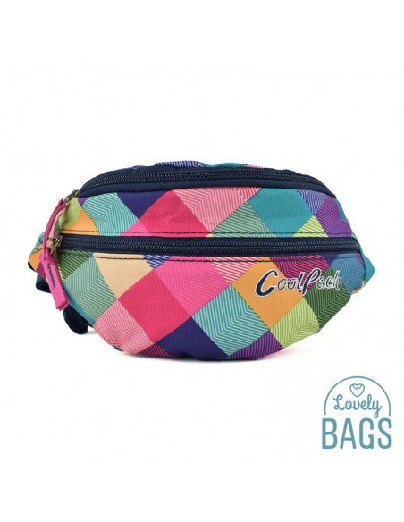 Bum bag estampado de losangulos Coolpack - Patchwork