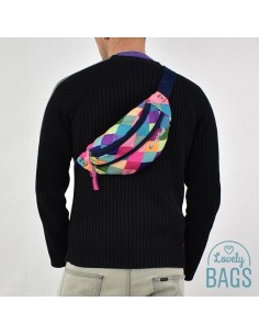 Riñonera deporte estampado rombos Coolpack - Patchwork 2