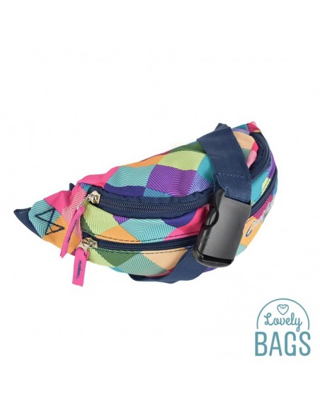 Bum bag estampado de losangulos Coolpack - Patchwork