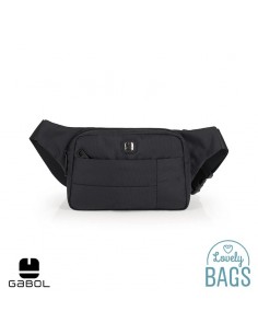 Fanny pack plana preta impermeável - Kendo