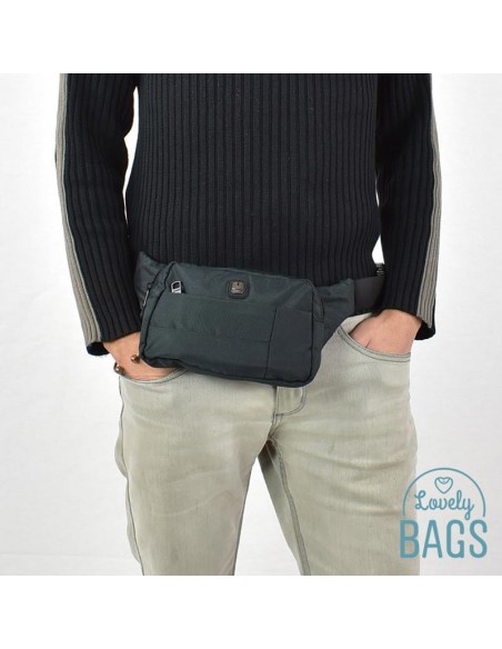 Fanny pack plana preta impermeável - Kendo