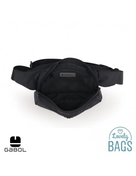 Fanny pack plana preta impermeável - Kendo